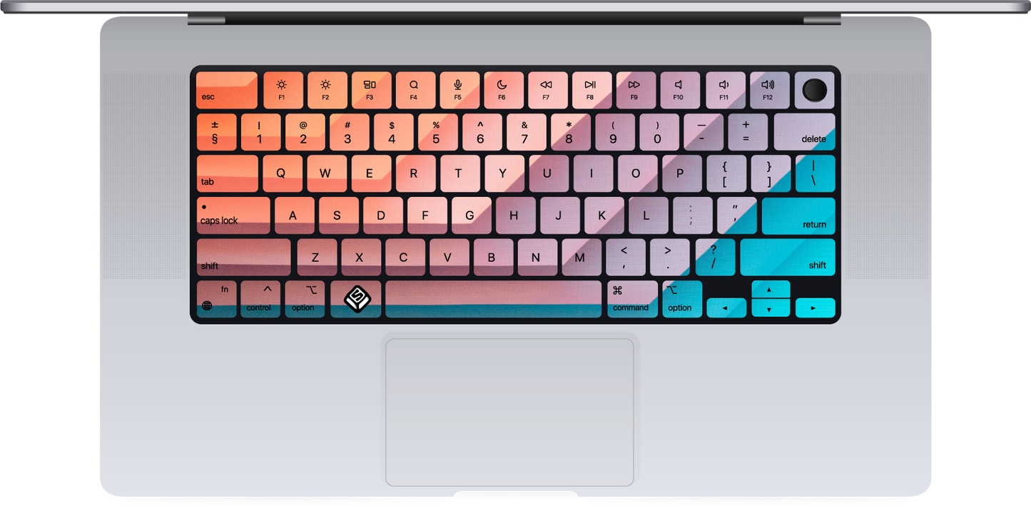 180 Degrees MacBook Keyboard Sticker