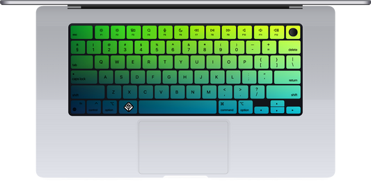 Greenish Blue MacBook Keyboard Sticker