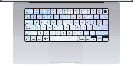 White Lasers MacBook Keyboard Sticker