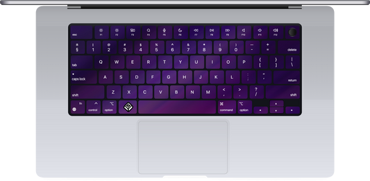 Dark Purple MacBook Keyboard Sticker