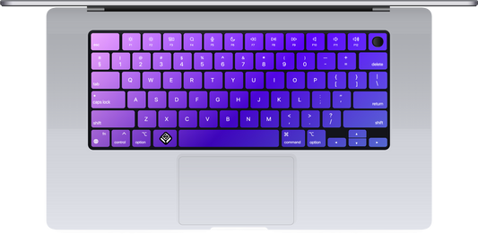 Purple MacBook Keyboard Sticker